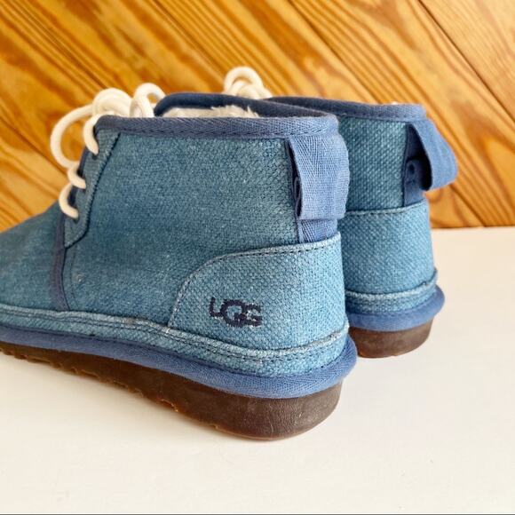 UGG Neumel Natural Boot in Blue Denim - Picture 5 of 8